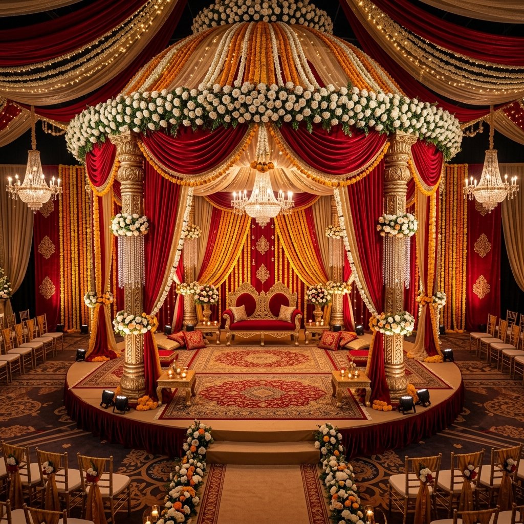 Wedding Stage & Mandap Decoration — Decorations by MM Events